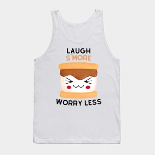 Laugh S'More Worry Less - Super Happy Marshmallow Face Tank Top